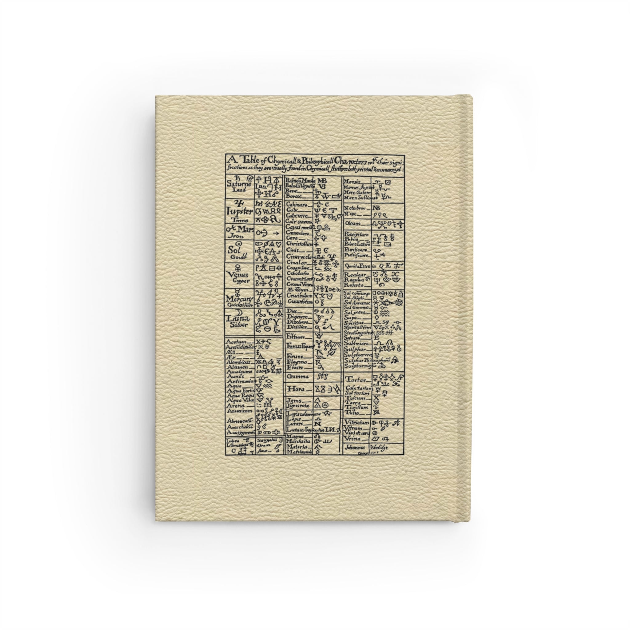 Alchemical Themed Journal with Old VITRIOL Seal Hardcover Journal — Vintage Occult Grimoire Notebook