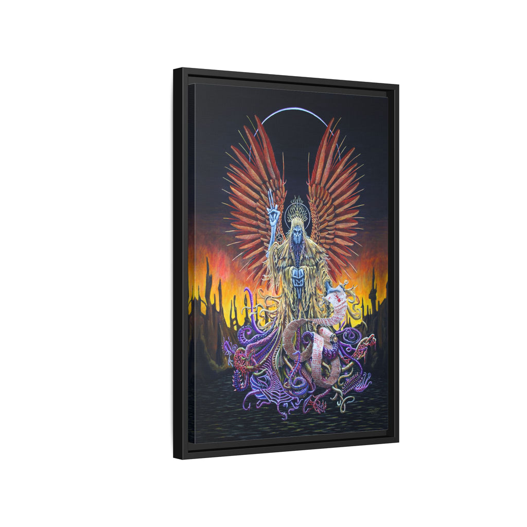 Matte Canvas Framed — The King in Yellow by James Neely Art Print