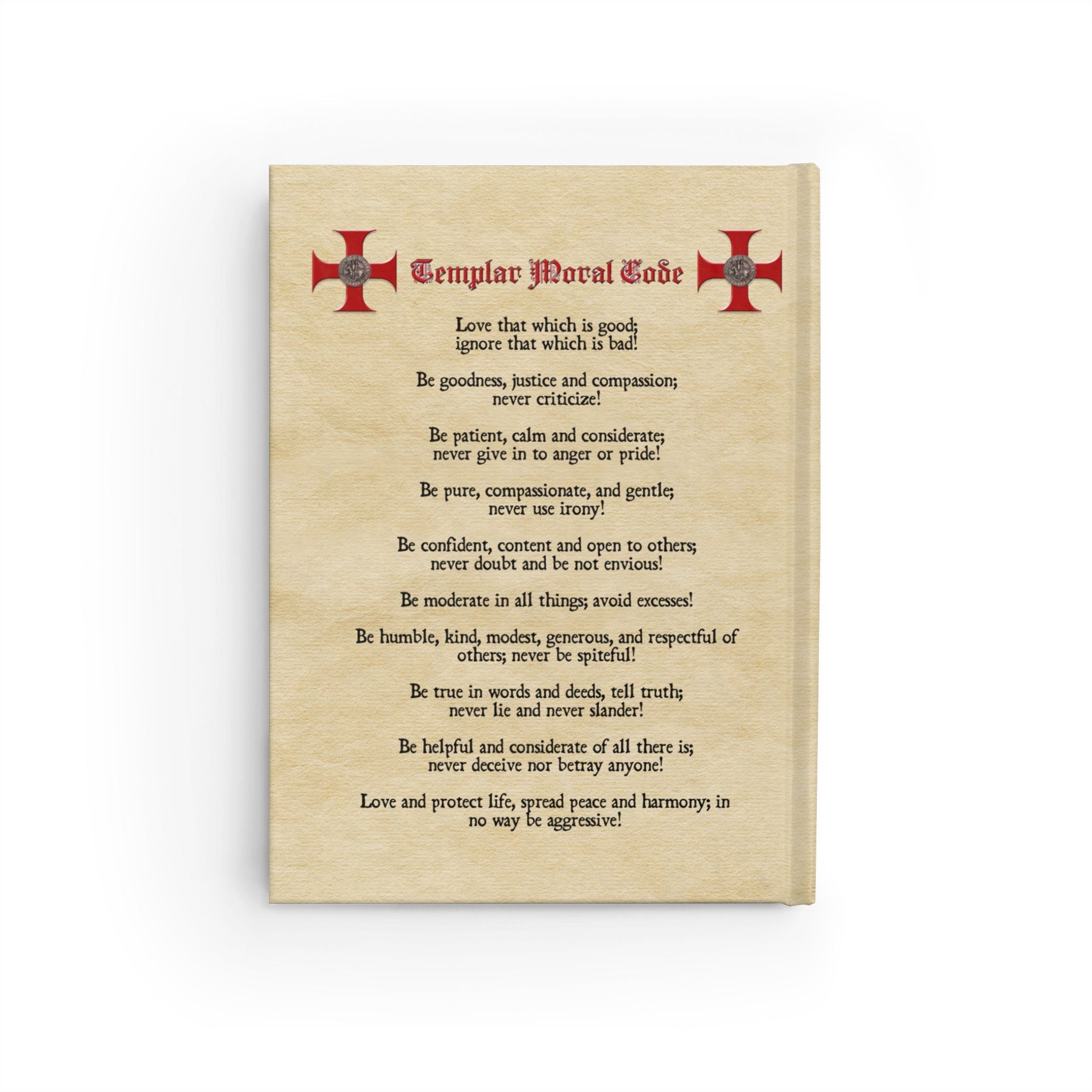 Templar Journal — 'Descriptum' Medieval-Inspired Blank Notebook