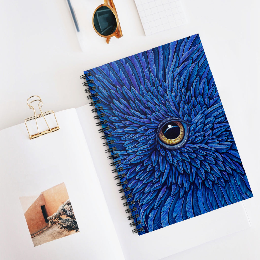 "Beheld" original art by James Neely – Seraph Angelic Being Spiral Notebook — Earth & Sword Fantasy Journal (Ruled)