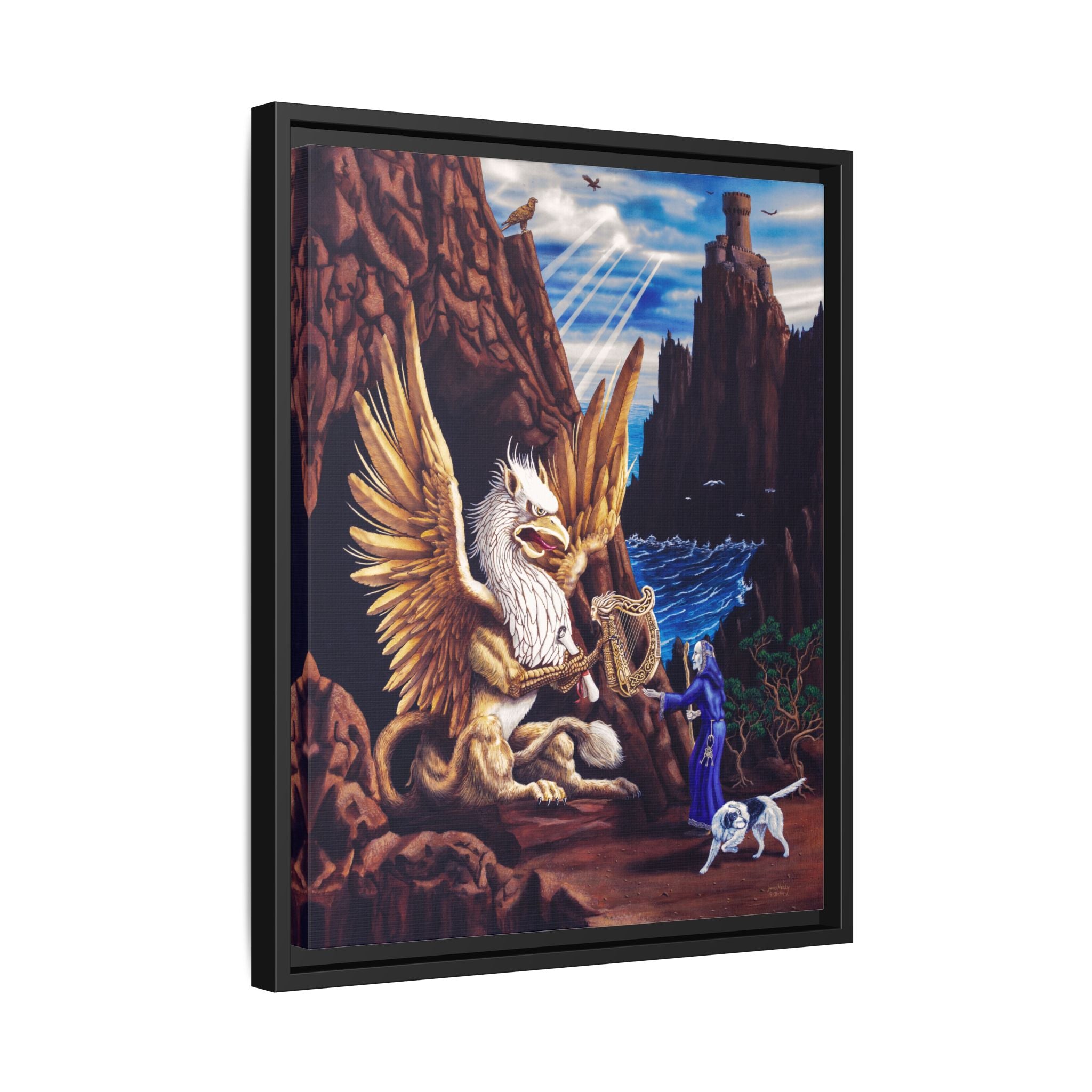 Gryphon by James Neely Art Print — Mythical Framed Matte Canvas Wall Art