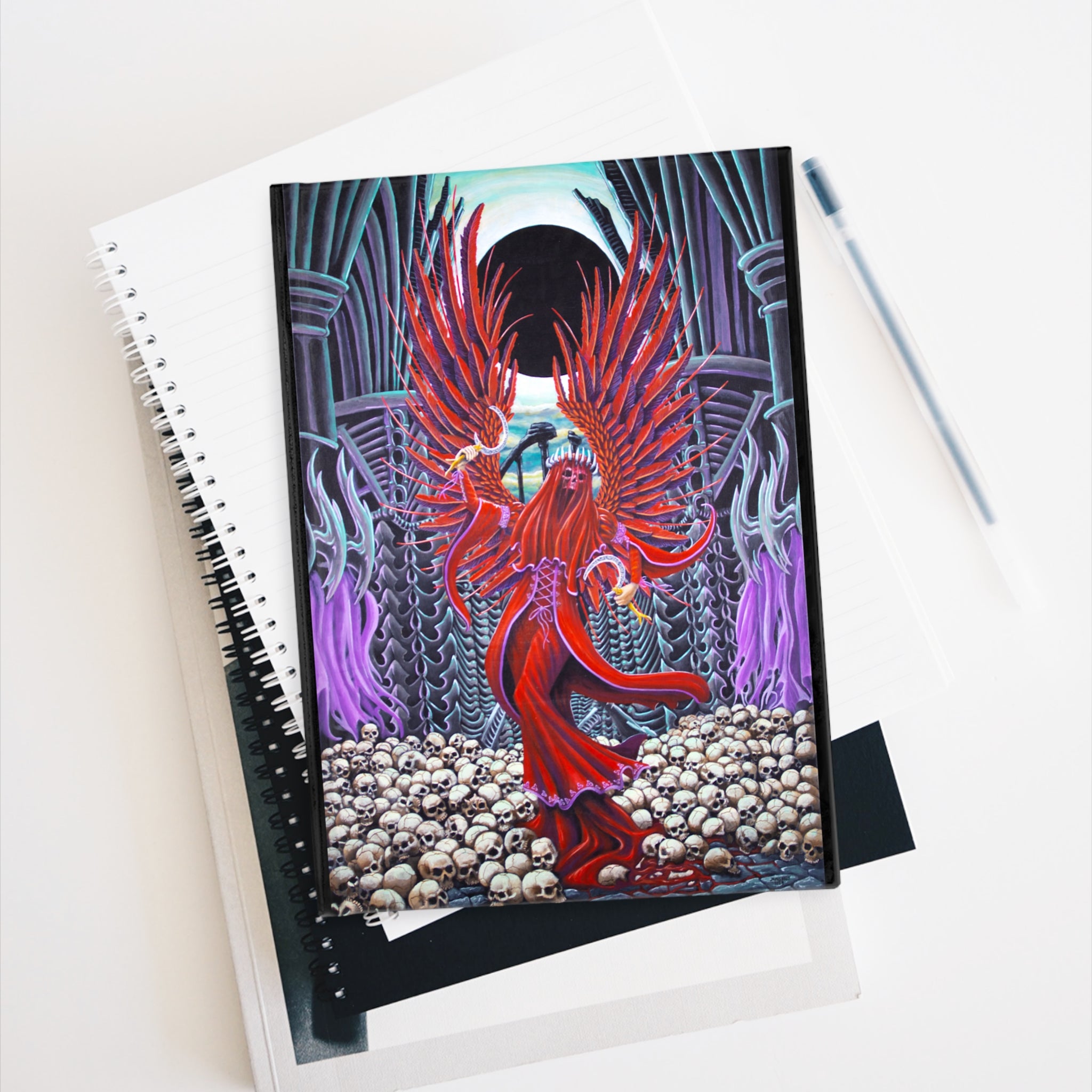 Queen in Red Journal — Gothic Fantasy Hardcover Notebook