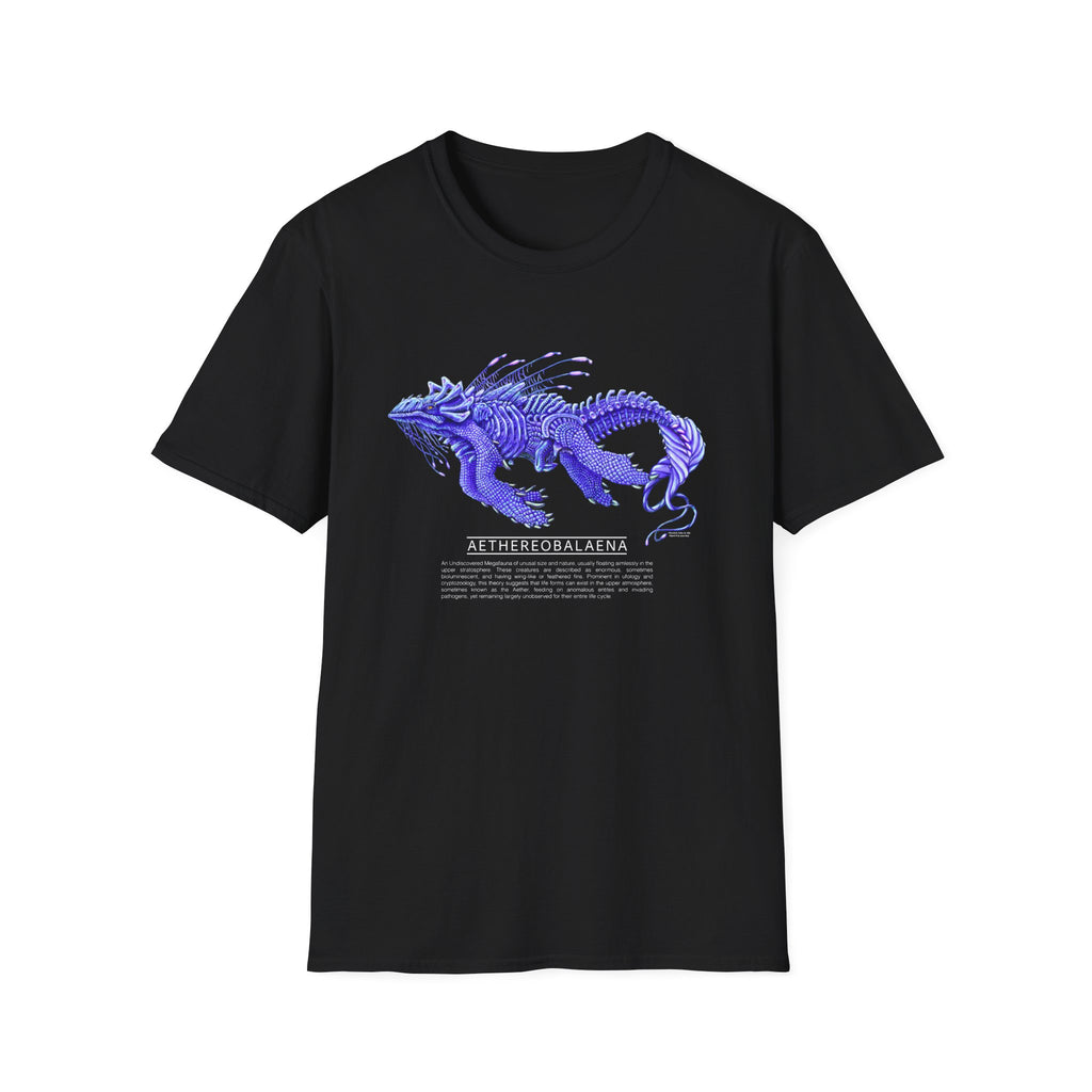 Alien Sea Creature T-Shirt — Neon Biomech Illustration Tee
