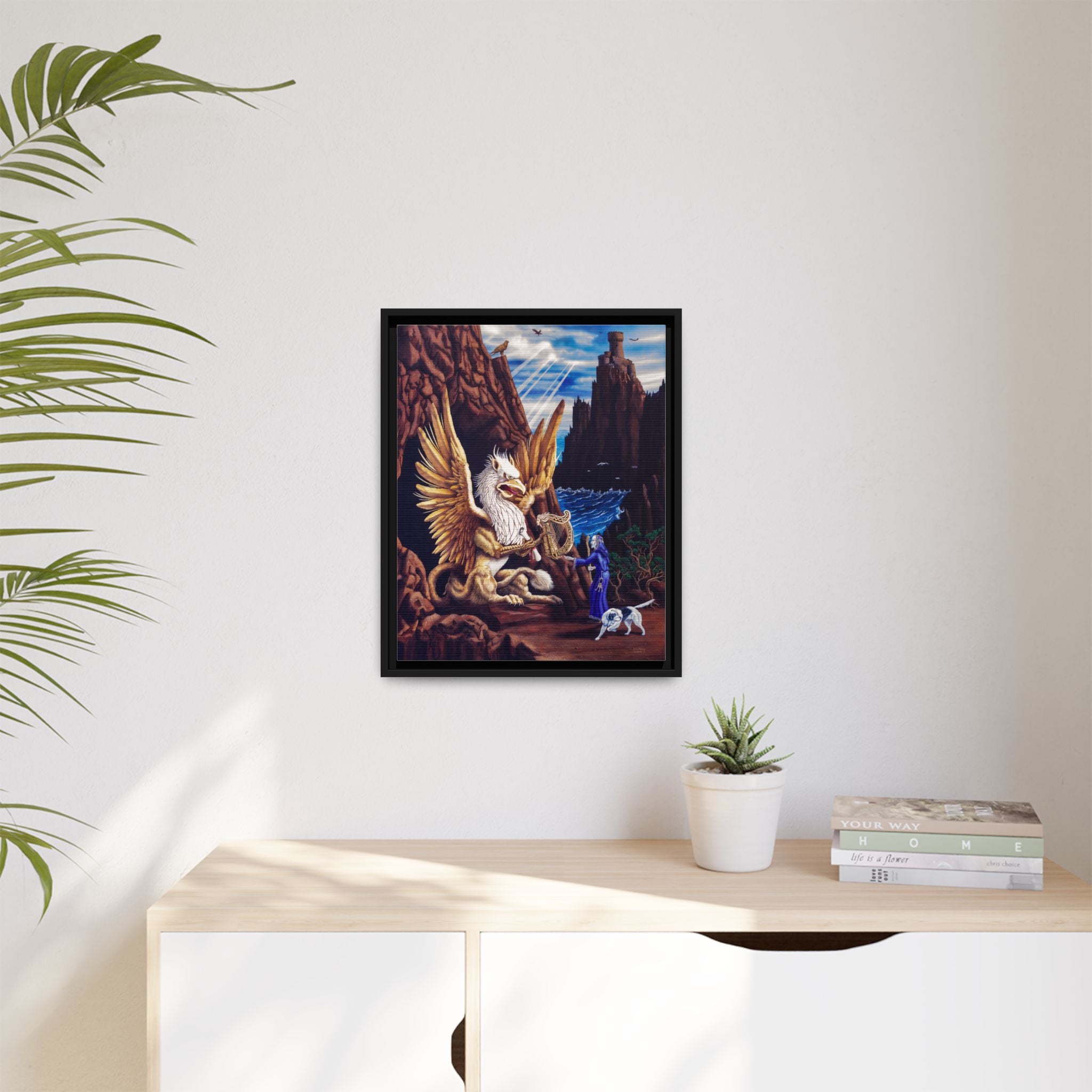 Gryphon by James Neely Art Print — Mythical Framed Matte Canvas Wall Art