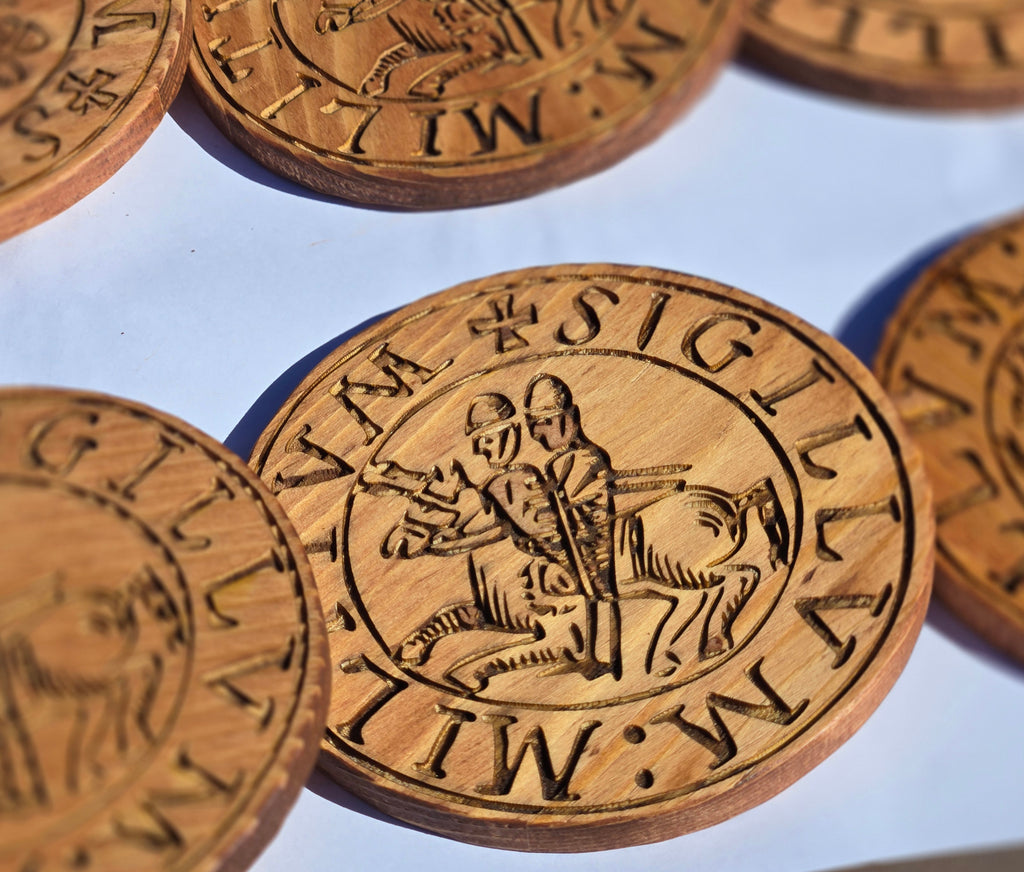 Templar Seal 4 in. Coasters (Set of Four)