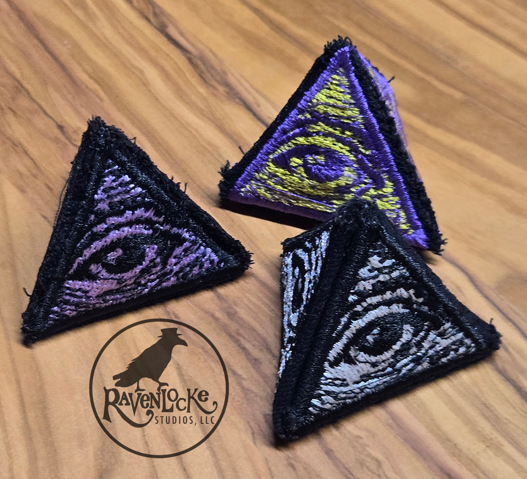 Embroidered Tetrahedron with Eye