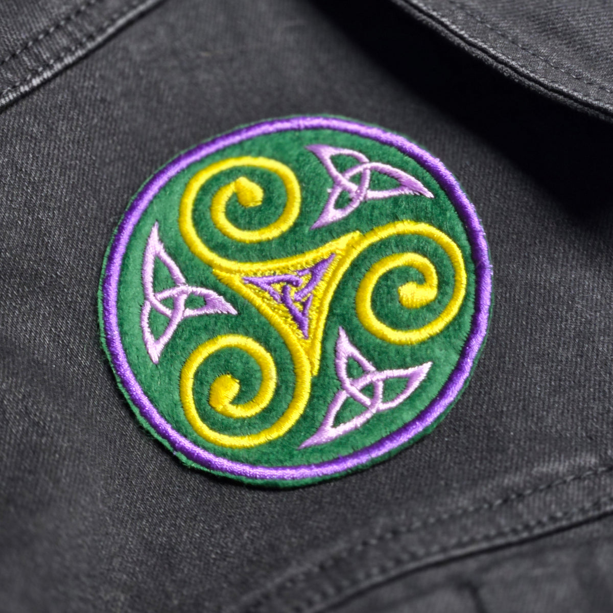 Triskele Embroidered Patch