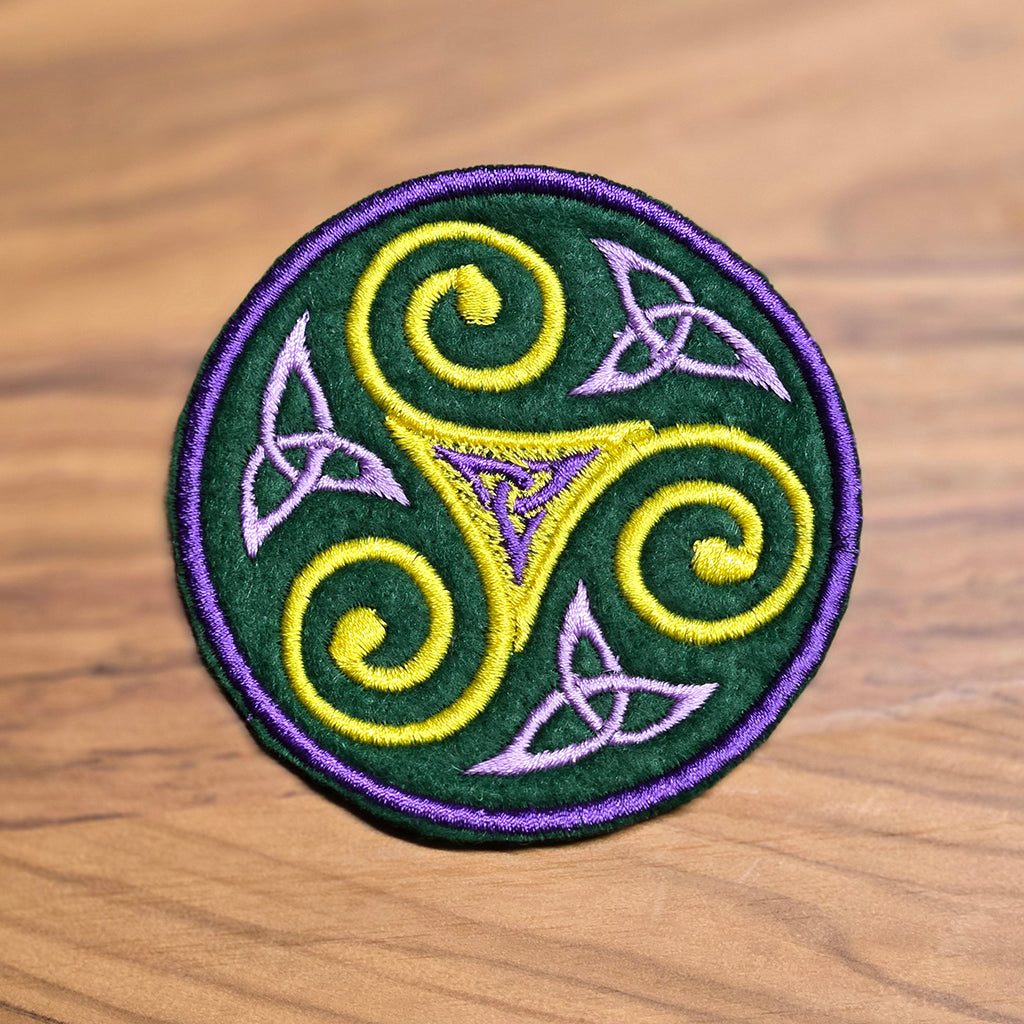Triskele Embroidered Patch
