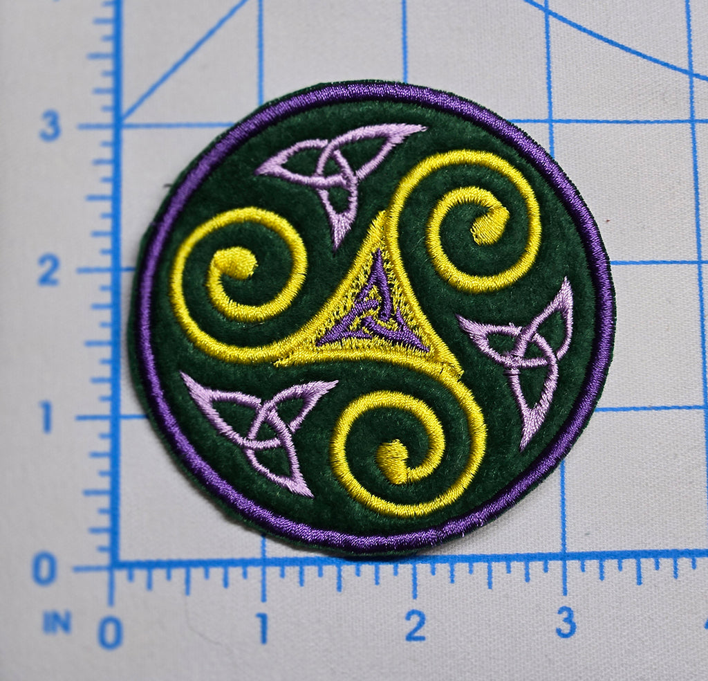 Triskele Embroidered Patch