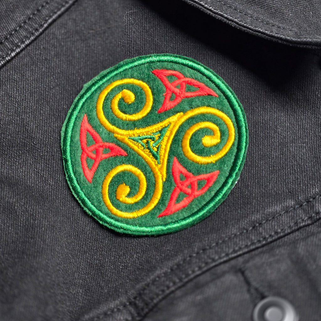 Triskele Embroidered Patch