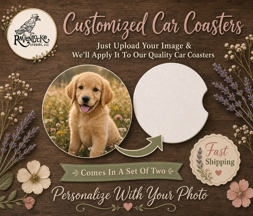 Customized Car Coasters – Set of 2