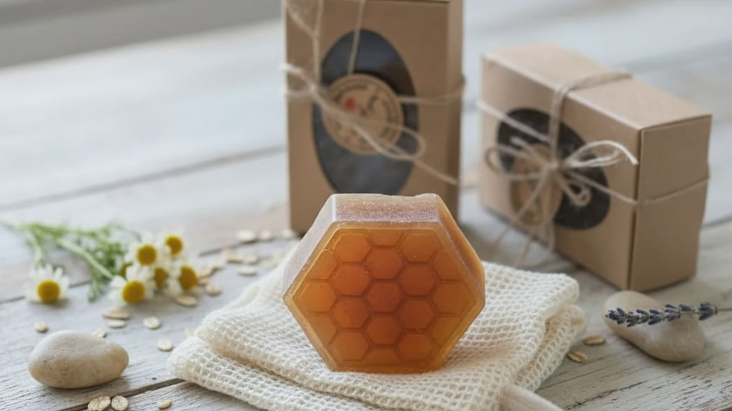 Honey & Oatmeal Nourishing Soap Bar – Handmade, Gentle, and Moisturizing